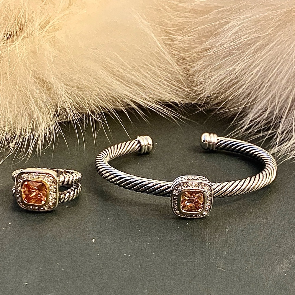 Bracelet and Ring Set a la David Yurman